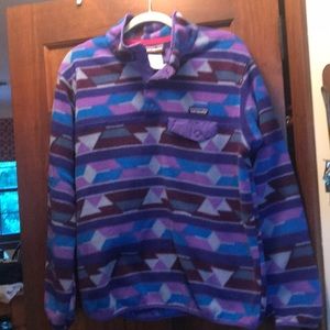 Patagonia snap front fleece top.